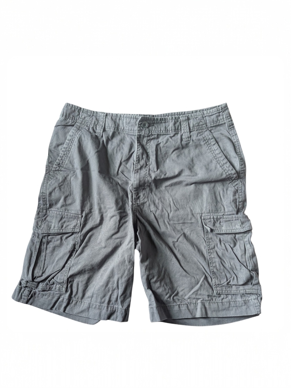 Falls Creek Men's Gray Cargo Shorts Casual Utility Style 36